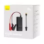 Automobilinis keitiklis Baseus IGBT 300W/220V su dviem EU lizdais, USB-C PD, USB-A QC, akumuliatoriaus spaustukais ir cigarečių degiklio laidais, juodas (CGNB010101)