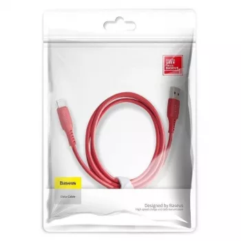 Baseus Colorful Cable USB-A į Lightning 2.4A 1,2m raudonas