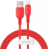 Baseus Colorful Cable USB-A į Lightning 2.4A 1,2m raudonas