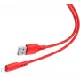 Baseus Colorful Cable USB-A į Lightning 2.4A 1,2m raudonas