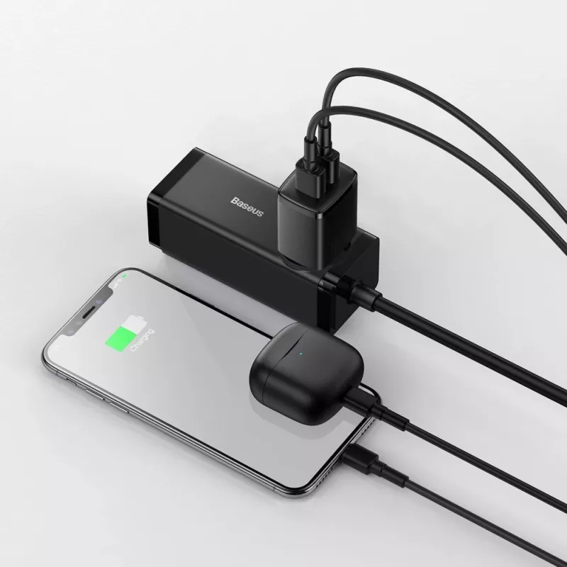 Baseus Compact Charger 2x USB 10.5W Black