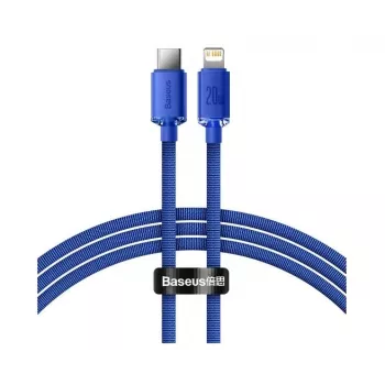 Baseus Crystal Shine Series USB-C to Lightning Cable 1.2m Blue 20W Fast Charging & Data Sync