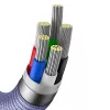Baseus Crystal Shine Series USB-C į Lightning greitojo įkrovimo duomenų laidas 20W 1,2m violetinis (CAJY000205)