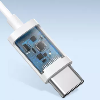 Baseus Encok C17 Į ausį įdedamos laidinės ausinės su USB Type-C mikrofonu, baltos (NGCR010002)