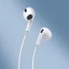 Baseus Encok C17 Į ausį įdedamos laidinės ausinės su USB Type-C mikrofonu, baltos (NGCR010002)