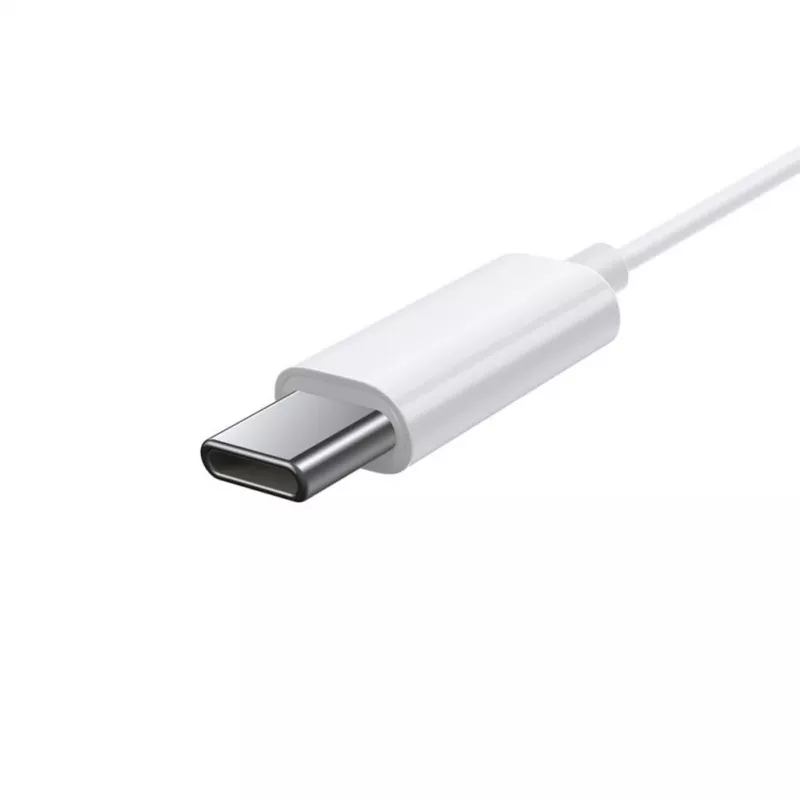 Baseus Encok C17 Į ausį įdedamos laidinės ausinės su USB Type-C mikrofonu, baltos (NGCR010002)