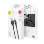 Baseus Lightning Cafule kabelis 2A, 3m raudonas/juodas (CALKLF-R91)