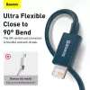 Baseus Lightning Superior Series laidas, greitas įkrovimas, duomenys 2.4A, 1m mėlynas (CALYS-A03)