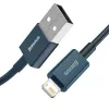Baseus Lightning Superior Series laidas, greitas įkrovimas, duomenys 2.4A, 1m mėlynas (CALYS-A03)