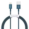 Baseus Lightning Superior Series laidas, greitas įkrovimas, duomenys 2.4A, 1m mėlynas (CALYS-A03)