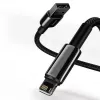 Baseus Lightning Tungsten Series Cable 2.4A, 1m Black (CALWJ-01)
