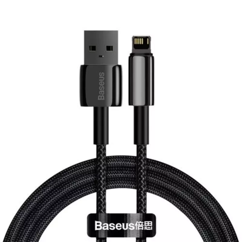 Baseus Lightning Tungsten Series Cable 2.4A, 1m Black (CALWJ-01)