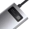 Baseus Metal Gleam Series 4-in-1 USB-C Hub, USB 3.0 + USB 2.0 + HDMI + USB-C PD, sidabrinis
