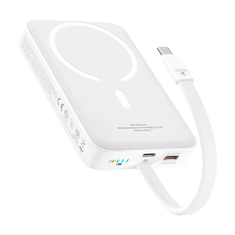 Baseus Mini 10000mAh 30W Magnetic Powerbank (Balta) Bayern Edition
