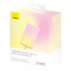 Baseus Popsicle 5200mAh 20W Power Bank su įmontuotu Lightning laidu ir baltu Baseus Simple USB-C į USB-C 60W 30cm laidu - Geltona-Rožinė