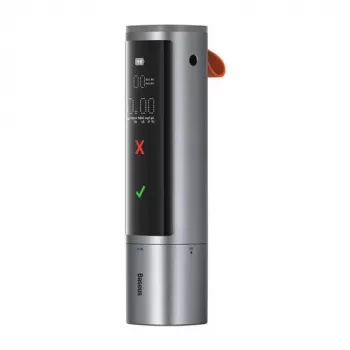 Baseus SafeJourney Pro automobilinis alkotesteris, pilka spalva, USB-C, 470 mAh
