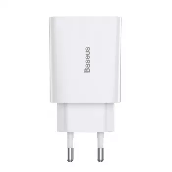 Baseus Speed Mini Quick Charger, USB-C, PD, 3A, 20W (Baltas)
