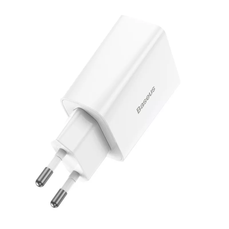 Baseus Speed Mini Quick Charger, USB-C, PD, 3A, 20W (Baltas)