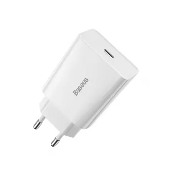 Baseus Speed Mini Quick Charger, USB-C, PD, 3A, 20W (Baltas)