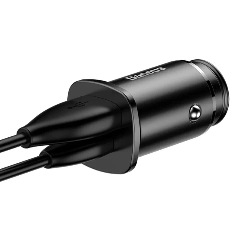 Baseus Square Car Charger PPS QC4.0 / PD3.0 5A 30W (Black)