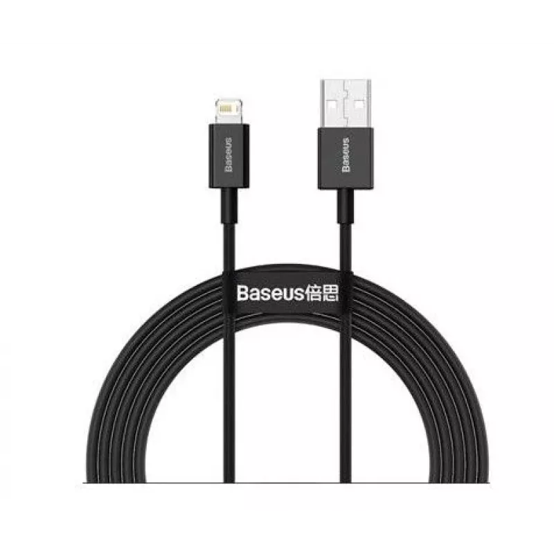 Baseus Superior Fast Charging Data Cable USB-A to Lightning 2.4A 2m Black