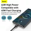 Baseus Superior Series USB-A į USB-C greito įkrovimo duomenų laidas, 66W (11V/6A), 2m, juodas (CATYS-A01)