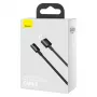 Baseus Superior Series USB-A į USB-C greito įkrovimo duomenų laidas, 66W (11V/6A), 2m, juodas (CATYS-A01)