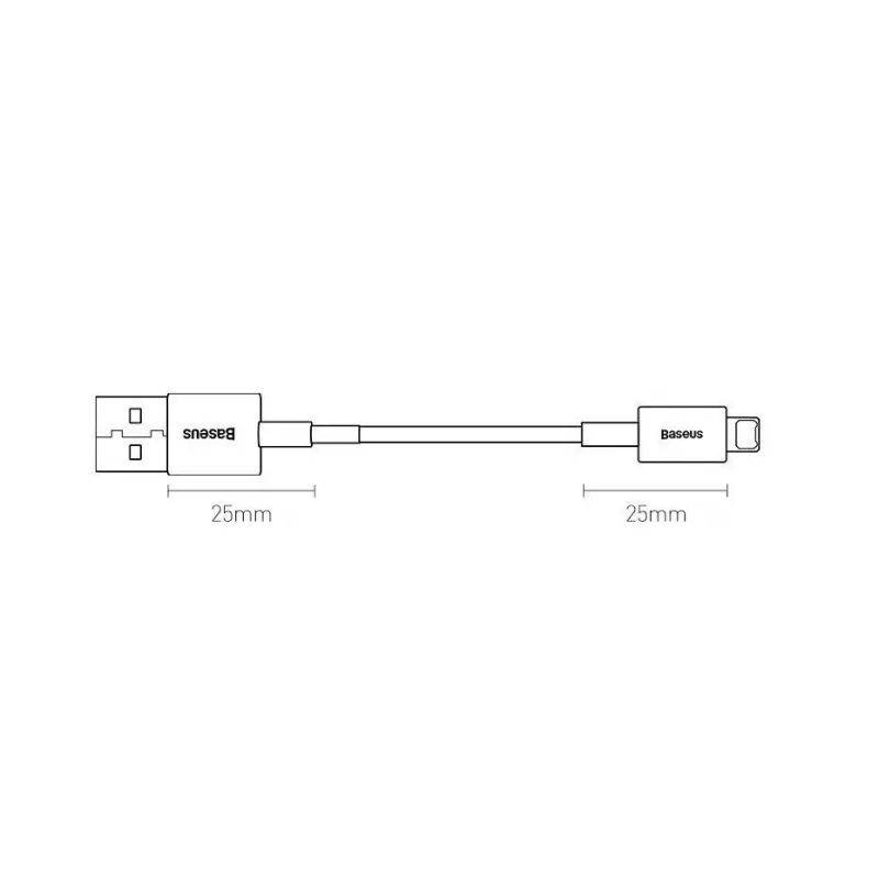Baseus Superior USB-A į Lightning greito įkrovimo duomenų laidas 1m juodas (CALYS-A01)