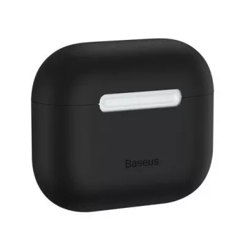 Baseus plonas silikoninis dėklas, skirtas Apple AirPods 3 - juodas