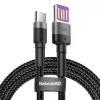 Baseus Type-C Cafule SuperCharge 40W PD 3.0 QC 3.0 1m Gray/Black USB-C į USB-C laidas (CATKLF-PG1)