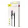 Baseus Type-C Cafule SuperCharge 40W PD 3.0 QC 3.0 1m Gray/Black USB-C į USB-C laidas (CATKLF-PG1)