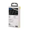 Baseus WXQY-01 Bluetooth 5.0 automobilinis AUX imtuvas su Micro USB įkrovimu – 10m veikimo atstumas, 145mAh, juodos spalvos