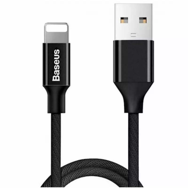 Baseus Yiven USB-A į Lightning kabelis 1,2 m 2A juodas