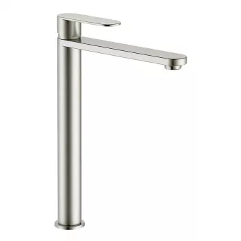 BASIN MIXER RIO STANDING HIGH BRU NICKEL