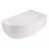 Bathroom Wall for Bath Cornea 140 - 1400mm vonios ekranas, chromuotas, skaidrus stiklas