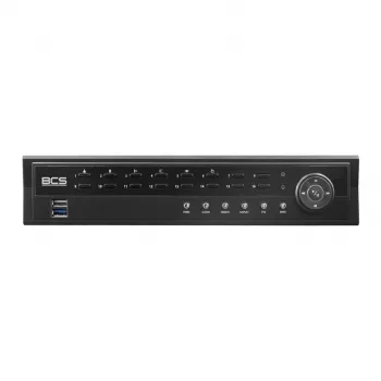 BCS 16 kanalų IP tinklo vaizdo registratorius BCS-U-NVR1602-A-4K-8P su 6 TB kietuoju disku