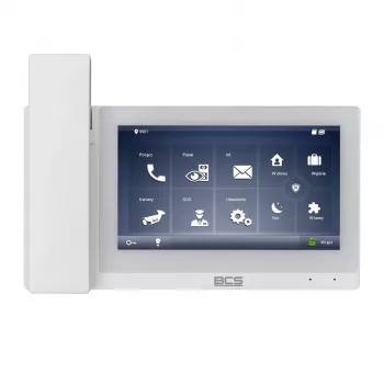 BCS-MON7500W-S 7 colių jutiklinis ekranas Wi-Fi vaizdo durų telefono monitorius, baltas