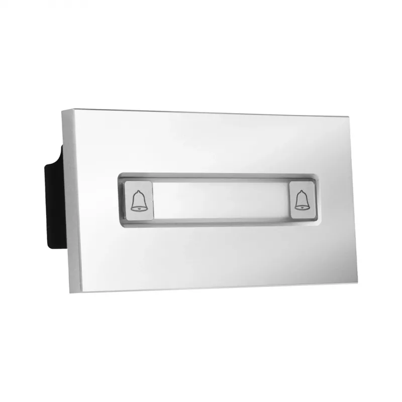 BCS lauko IP vaizdo domofono skydelis su 2 iškvietimo mygtukais, 2MP kamera, RFID skaitytuvu, juodas