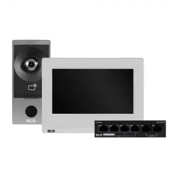BCS-P-VIS02 7 colių Android PoE jutiklinis ekranas vidaus monitorius su SIP domofonu, Wi-Fi, 6 aliarmo įėjimais, RS485