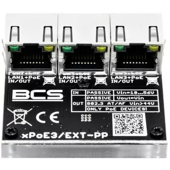 BCS-xPoE3/EXT-PP PoE komutatorius