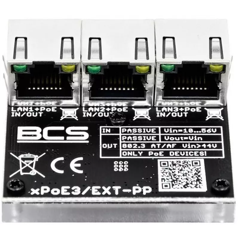 BCS-xPoE3/EXT-PP PoE komutatorius