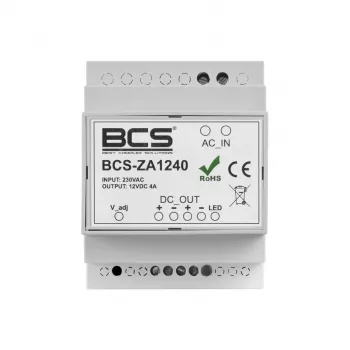 BCS-ZA1240 Maitinimo šaltinis 12V 4A 48W AC/DC adapteris su IEC C8 įvadu