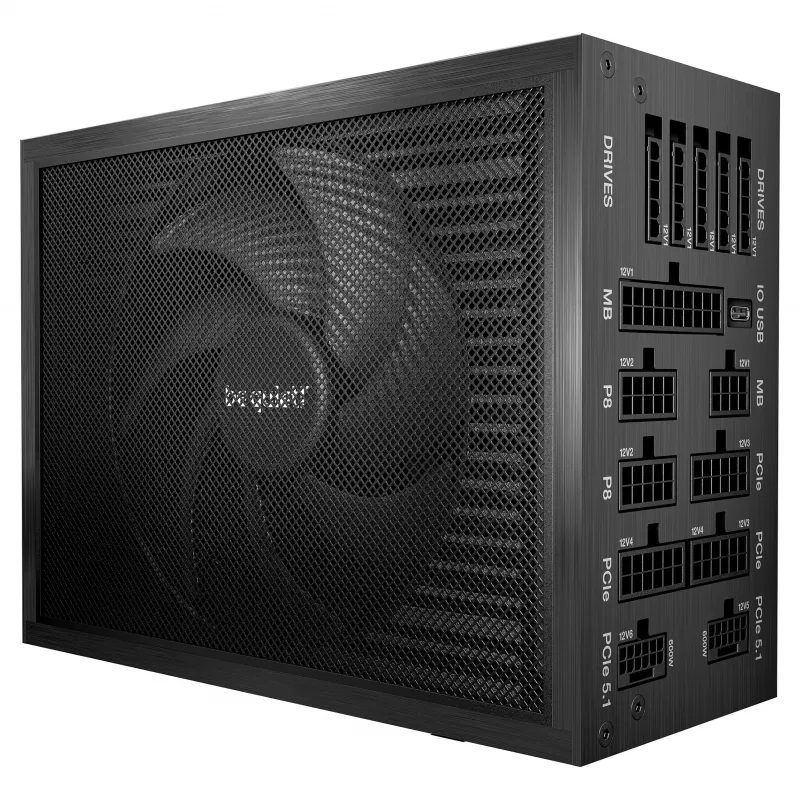 be quiet! Dark Power Pro 14 IO 1300W ATX 3.1 PCIe 5.1 80+ Titanium Pilnai Modulinis Maitinimo Blokas (BP022EU)