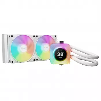 be quiet! Light Loop IO LCD 240mm White viskas viename skysčio procesoriaus aušintuvas