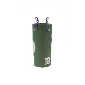 BEAL Long Tool Bucket II - 7.5L brezentinis įrankių krepšys su užtraukiamu uždarymu, sustiprintu dugnu, drenažo akutėmis, juodas/geltonas