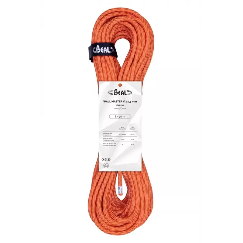 BEAL Rope Wall Master Unicore 10.5mm 30m - Orange