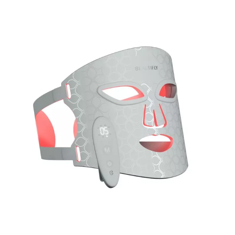 Beautifly AuraSkin Pro LED Light Therapy Face Mask - 7 spalvų, 192 diodai, įkraunamas