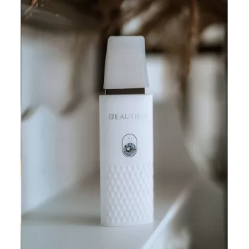 Beautifly Peeling Scrub Mini - Ultragarsinis kavitacinis veido prietaisas su EMS mikrosrove, balta rožinė auksinė