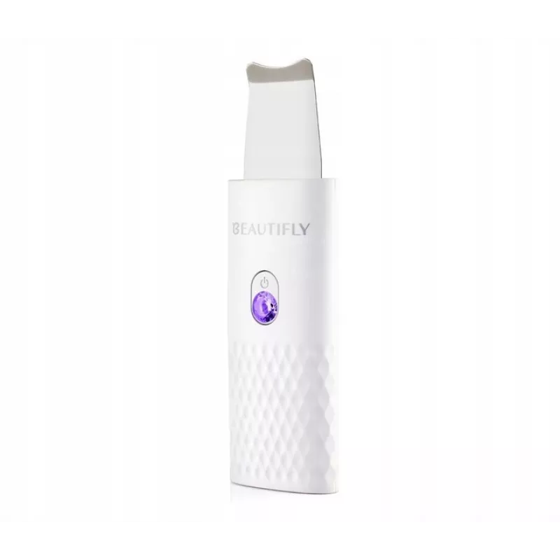 Beautifly Peeling Scrub Mini - Ultragarsinis kavitacinis veido prietaisas su EMS mikrosrove, balta rožinė auksinė