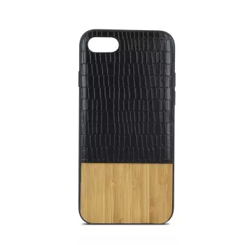 Beeyo Apple iPhone 7 Plus / 8 Plus Wooden Case - Natūralaus medžio galinis dangtelis su TPU rėmeliu